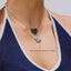 Cube Pendant Necklace in White