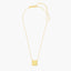 Cube Pendant Necklace in Yellow
