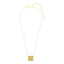 Cube Pendant Necklace in Yellow