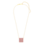 Cube Pendant Necklace in Pink