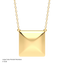 Cube Pendant Necklace in Gold