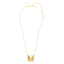 Cube Pendant Necklace in Gold