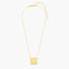 Cube Pendant Necklace in Yellow