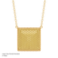 Cube Pendant Necklace in Yellow