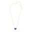 Heart Pendant Necklace in Blue