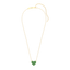 Heart Pendant Necklace in Green