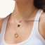 Heart Pendant Necklace in Pink