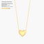 Heart Pendant Necklace in Gold