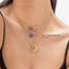 Heart Pendant Necklace in Purple