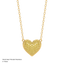 Heart Pendant Necklace in Yellow
