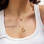 Whole Heart Pendant Necklace in Gold