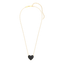 Heart Pendant Necklace in Black