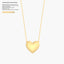 Heart Pendant Necklace in Gold