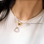 Heart Pendant Necklace in Gold