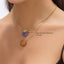 Heart Pendant Necklace in Purple