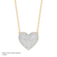 Heart Pendant Necklace in White