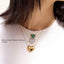 Heart Pendant Necklace in White