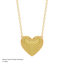Heart Pendant Necklace in Yellow