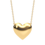 Heart Pendant Necklace in Gold
