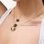 Sphere Pendant Necklace in Black