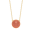 Sphere Pendant Necklace in Orange
