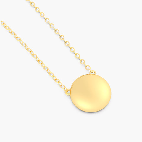 Sphere Pendant Necklace in Gold