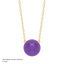 Sphere Pendant Necklace in Violet