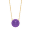 Sphere Pendant Necklace in Violet