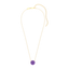 Sphere Pendant Necklace in Violet
