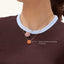 Sphere Pendant Necklace in Orange