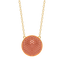 Sphere Pendant Necklace in Orange