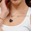 Sphere Pendant Necklace in Pink