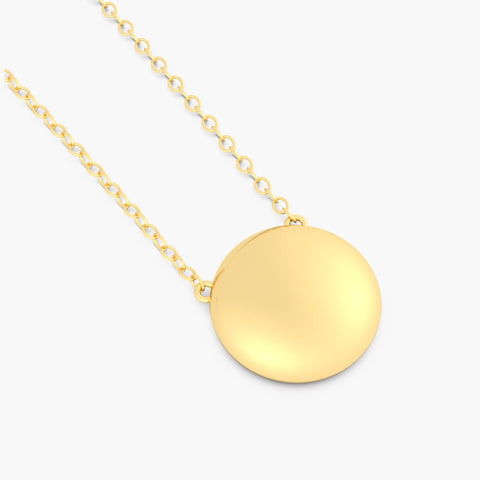 Sphere Pendant Necklace in Gold