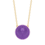 Sphere Pendant Necklace in Violet