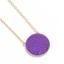 Sphere Pendant Necklace in Violet