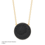 Sphere Pendant Necklace in Black