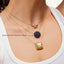 Sphere Pendant Necklace in Black