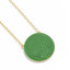 Sphere Pendant Necklace in Green