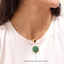 Sphere Pendant Necklace in Green