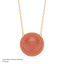 Sphere Pendant Necklace in Orange