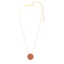 Sphere Pendant Necklace in Orange