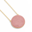 Sphere Pendant Necklace in Pink