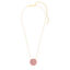 Sphere Pendant Necklace in Pink