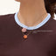 Sphere Pendant Necklace in Pink