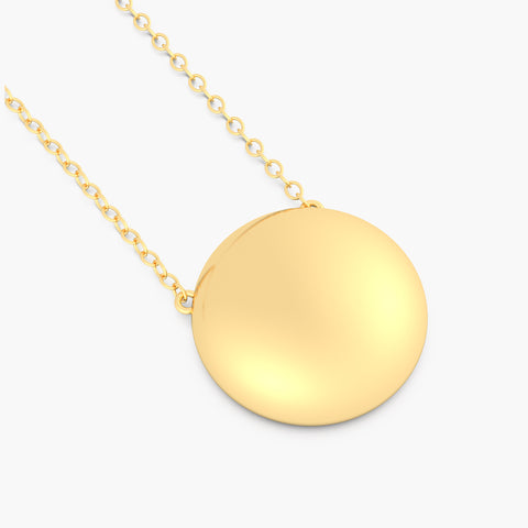 Sphere Pendant Necklace in Gold