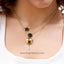 Sphere Pendant Necklace in Gold