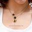 Sphere Pendant Necklace in Gold
