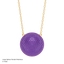 Sphere Pendant Necklace in Violet