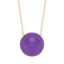 Sphere Pendant Necklace in Violet