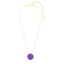 Sphere Pendant Necklace in Violet